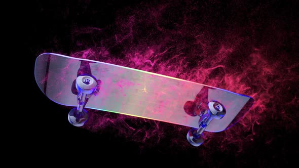 Abstract background motion design of skateboarding	