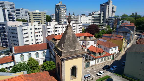 Aerial View of Porto City Portugal