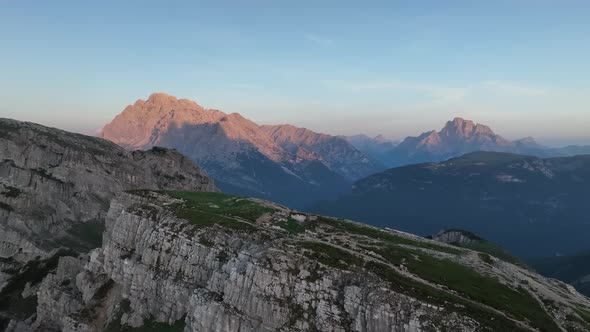 Beautiful Morning at Tre Cime di Lavaredo mountains