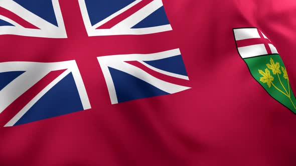 Ontario Flag - 4K