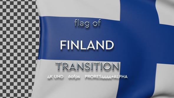 Flag of Finland Transition | UHD | 60fps