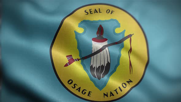 Flag Of The Osage Nation Front