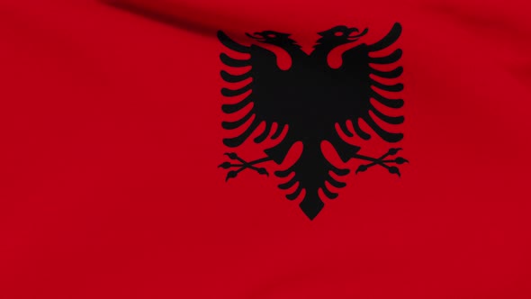 Flag Albania Patriotism National Freedom Seamless Loop