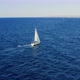 Sailing boat with white sails - VideoHive Item for Sale