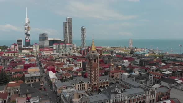 Aerial view of Piazza Batumi