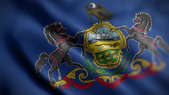 Pennsylvania State Flag Angle