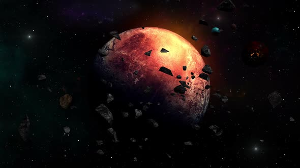 Space Asteroids Field Hd