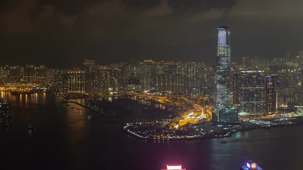 Cityscape Hong Kong Yau Tsim Mong District Skyscraper