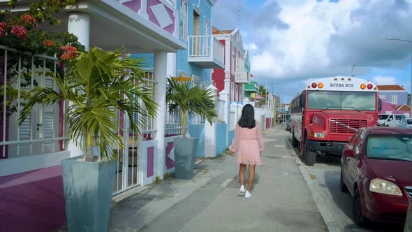 Curacao Colorful Bouldings Around Willemstad Punda and Otrobanda Pietermaai District Multicolored