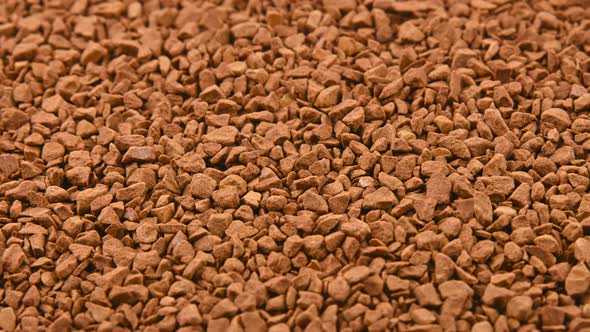 Background texture of freeze dried instant coffee