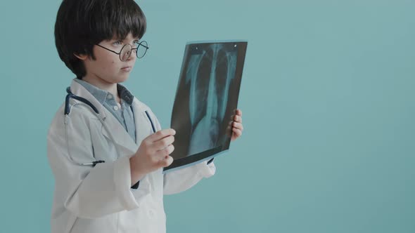 6-Year-Old Boy in Doctor Costume