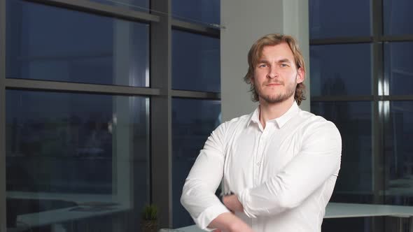 Portrait of Businessman in Office