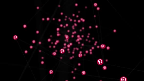 Pinterest Icon Connection Network alt