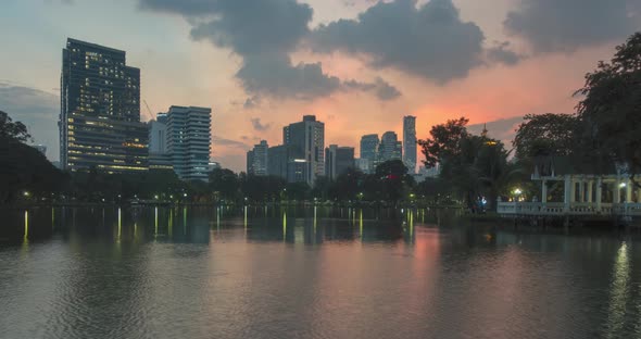 Lumpini Park, Bangkok, Thailand. DEC 2018