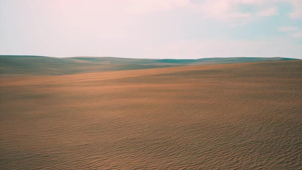 Aerial of Red Sand Dunes in the Namib Desert