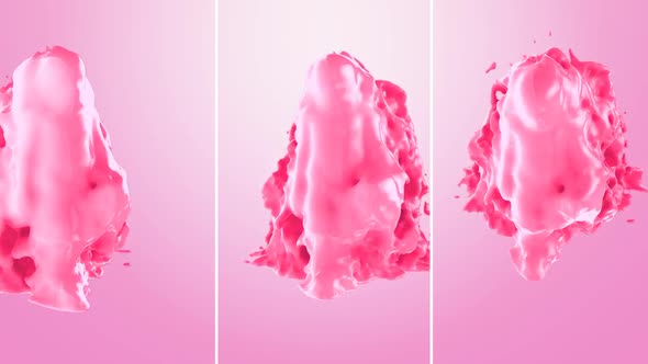 Strawberry Milkshake Walking Splash