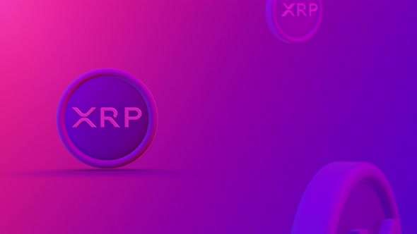 Xrp Ripple Rotating Coins Looping Background 4K