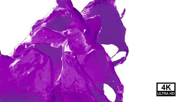 Collision Of Streaming Purple Paint Splash V9 alt