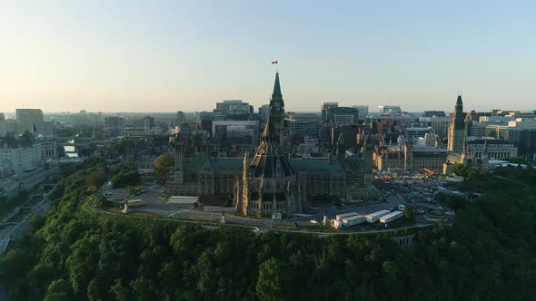 Aerial of the Parliament of Canada