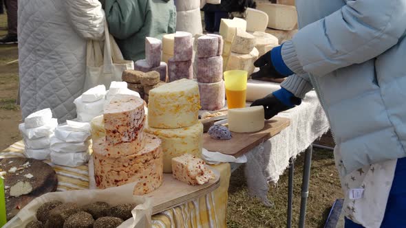 Farmers Hand Makes Swiss Cheeses From Her Own Cows