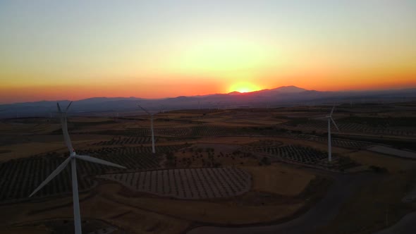 Windmills Turbine Clean Green Energy