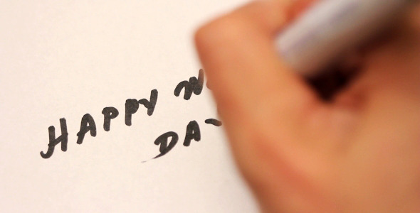 Handwriting Happy Wedding Day