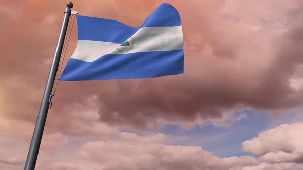 Nicaragua Flag 4K