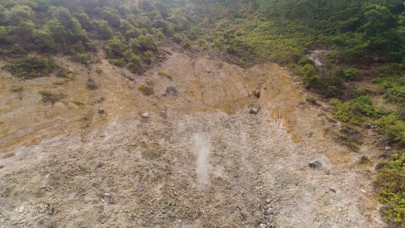 Volcanic Plateau Indonesia Dieng Plateau