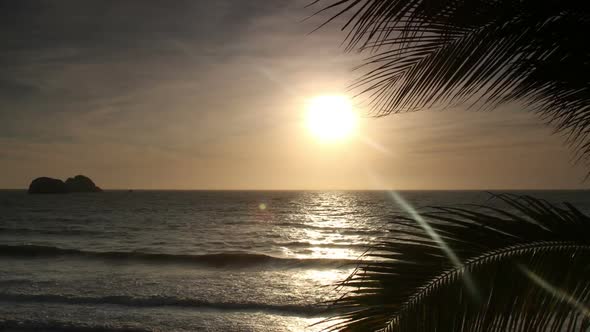 sunset mexican coast