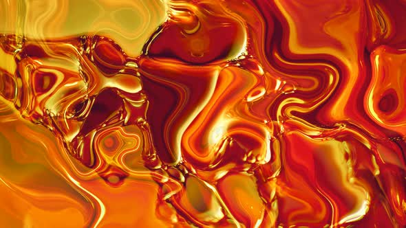 Red Yellow Color Trendy Wavy Liquid Animated Background