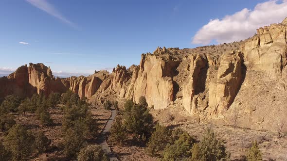 Aerial view of Smith Rock, Oregon