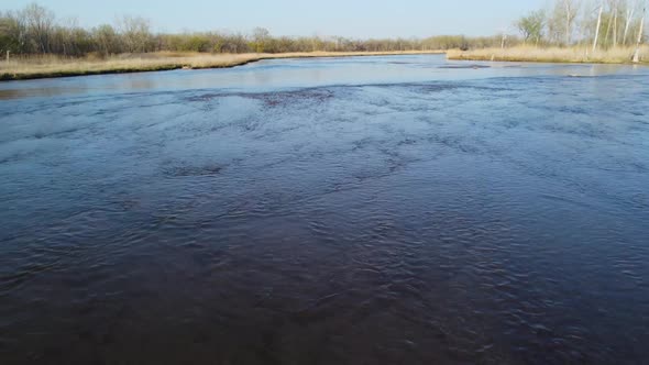 North Platte River, near North Platte, Nebraska - Drone shot