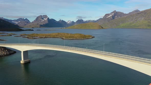 Fredvang Bridges Panorama Lofoten Islands