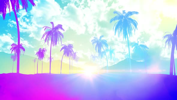 Summer Sunrise Background