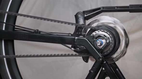 The Planetary Gear on a Belt Driven Bike is Rotating Gear Change Mechanism