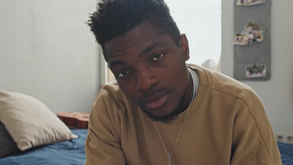 Portrait of African American Man at Home