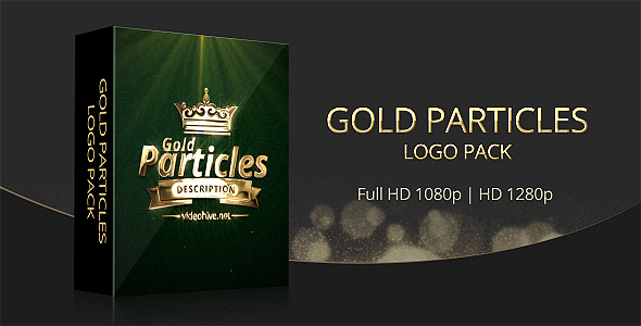 Gold Particles Logo Pack