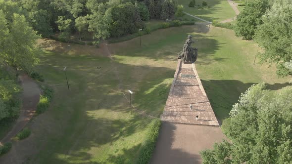 Babi Yar. Aerial - The Place of Mass Murder of Jews During the Second World War. Holocaust. Kyiv