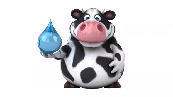 Fun cow - 3D Animation with alpha