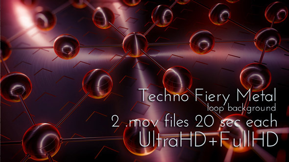 Techno Fiery Metal Spheres alt