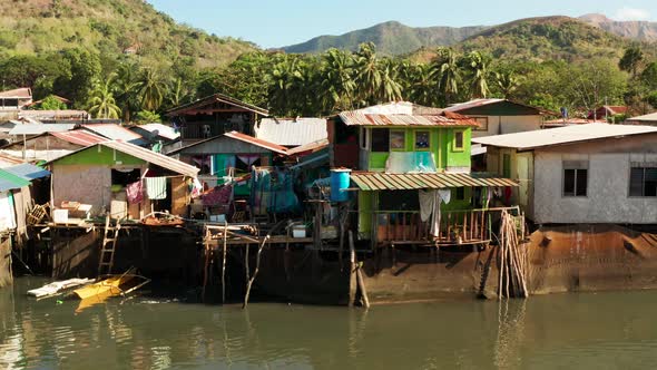 Fishermen Houses on the Water Philippines Palawan