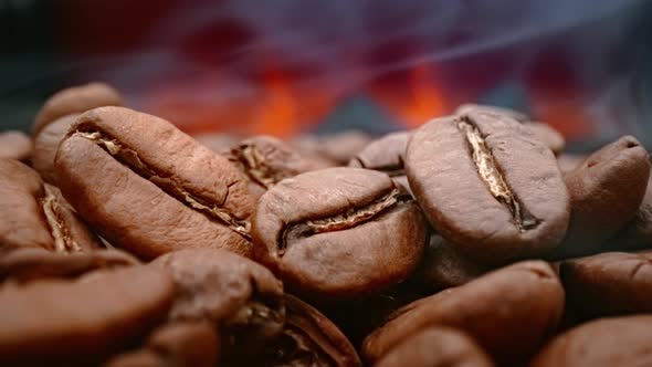 Close Up of Seeds of Coffee