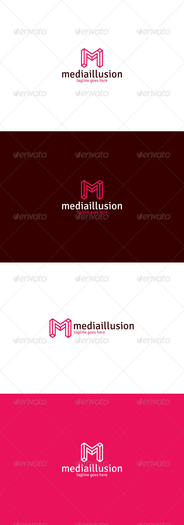 Media Illusion Logo — Letter M