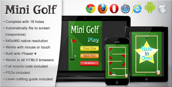 Mini Golf - HTML5 Game