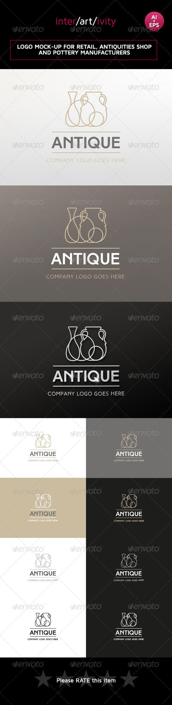 Logo design for antiques and retail