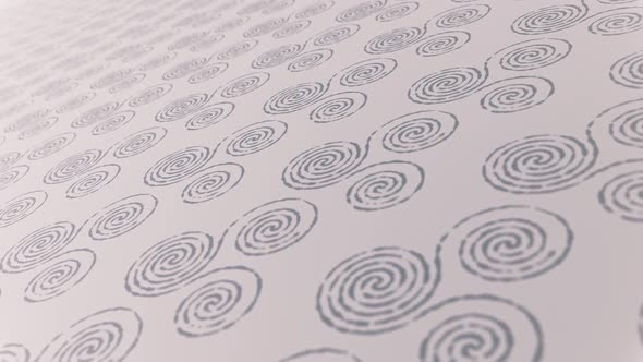 Decorative Triskele Spirals Motion Background