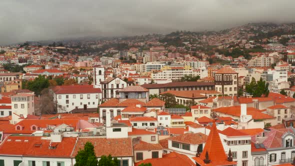 Cityscape of Funchal, Madeira, Portugal.