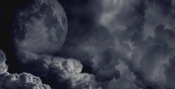 Dark Clouds And The Moon