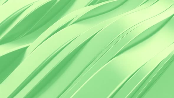 Green Wavy Lines Background