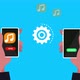 Sending Music From One Mobile Device To Another Mobile Device - VideoHive Item for Sale